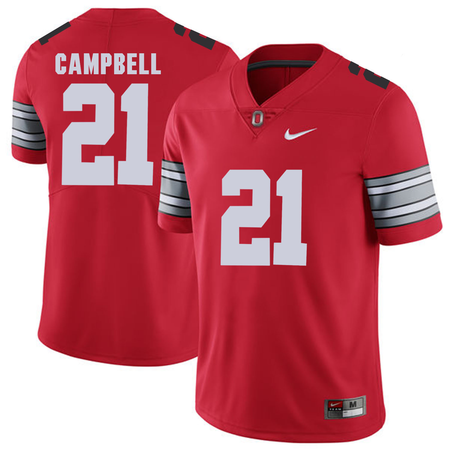 Men Ohio State 21 Gampbell Red Customized NCAA Jerseys